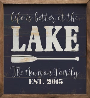 Personalized Name Date Better At The Lake Blue